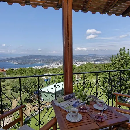 Iatrou House- Villa With Incredible View Portaria  Exterior photo